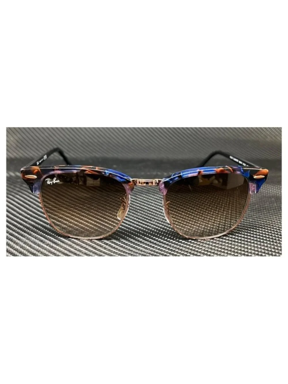 New Ray-Ban Men  Spotted Brown Sunglasses  51- 21- 145